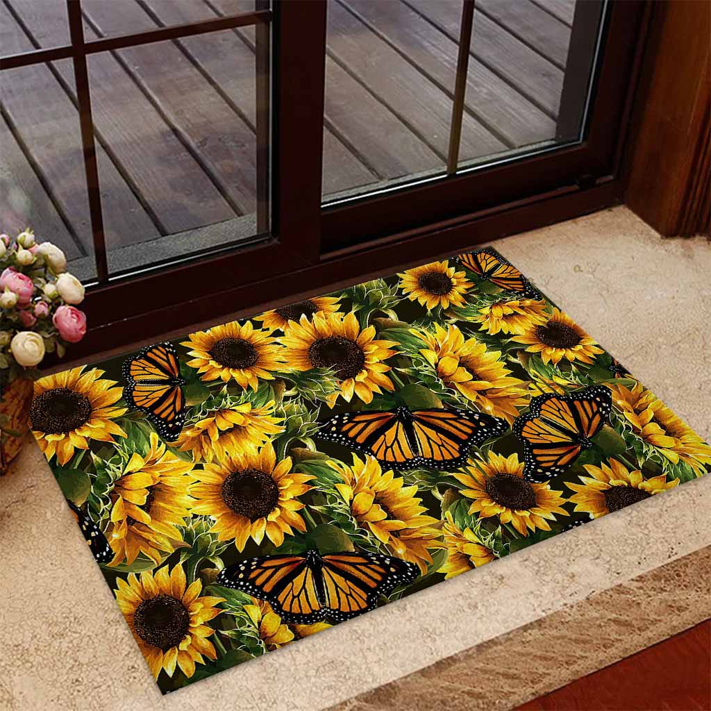 Hello Sunshine Sunflower Door Mats Home Decor Nearkii