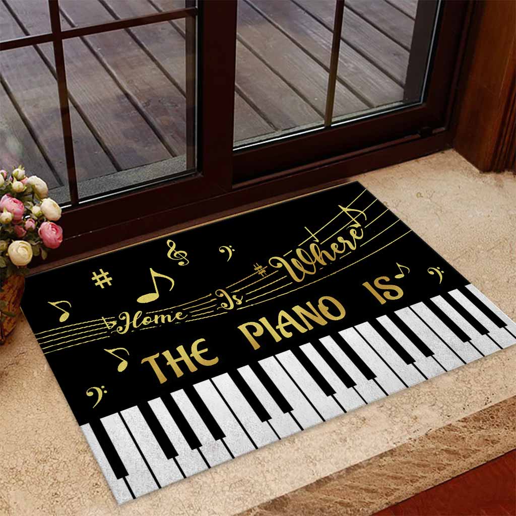 Home Is Where The Piano Is Piano Door Mats Home Decor Nearkii