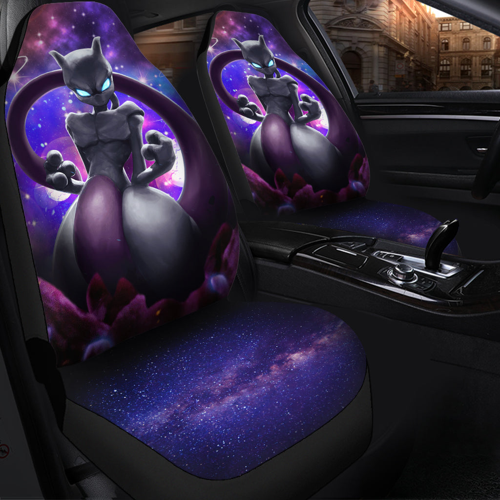 Mewtwo Galaxy Pokemon Legendary Premium Custom Car Seat Covers Decor Protectors