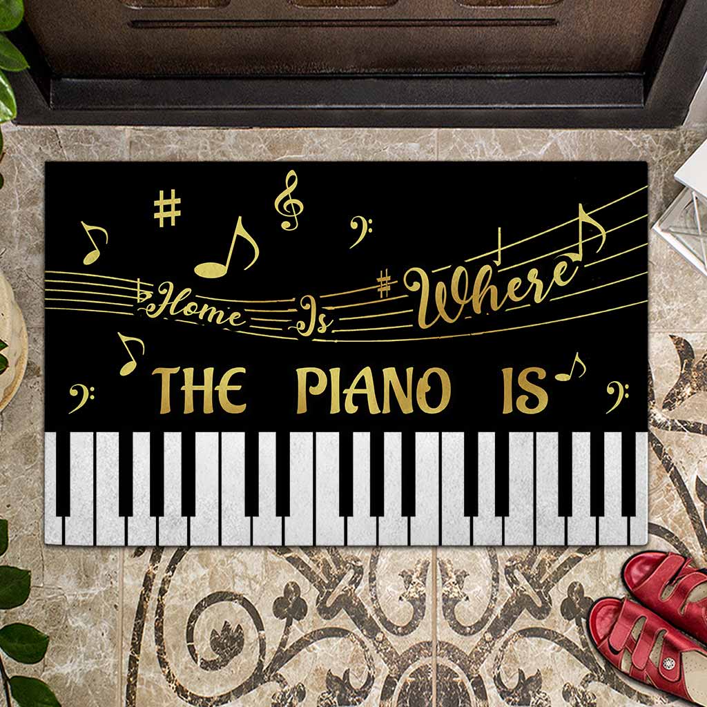 Home Is Where The Piano Is Piano Door Mats Home Decor Nearkii