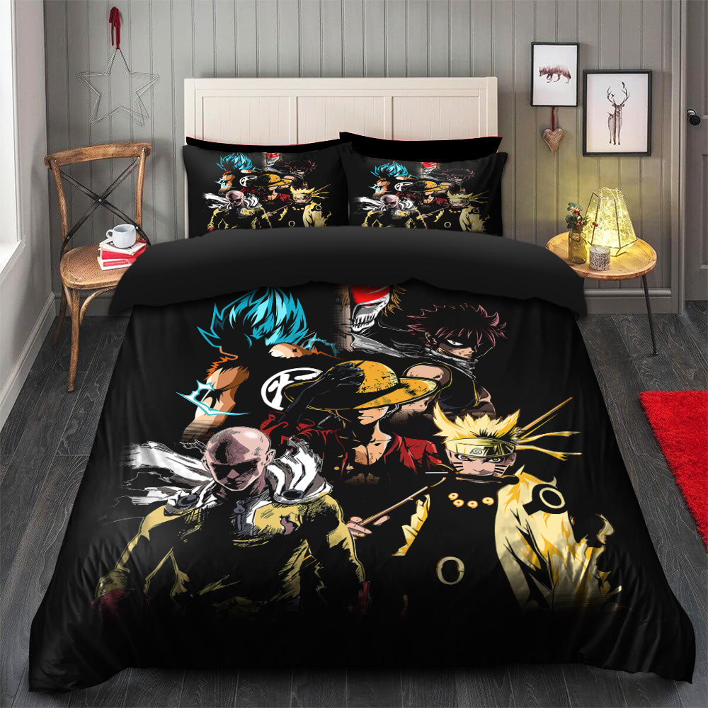 Anime Heroes Bedding Set Duvet Cover And 2 Pillowcases Nearkii