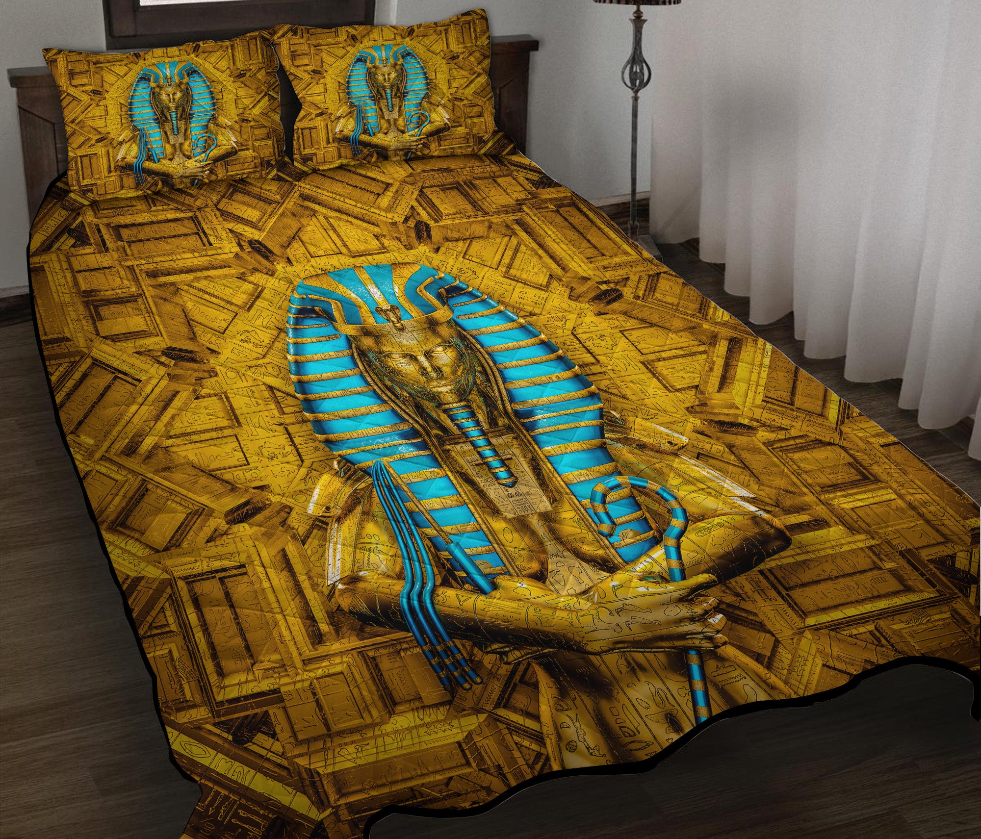 King Pharaon Quilt Bed Sets Nearkii