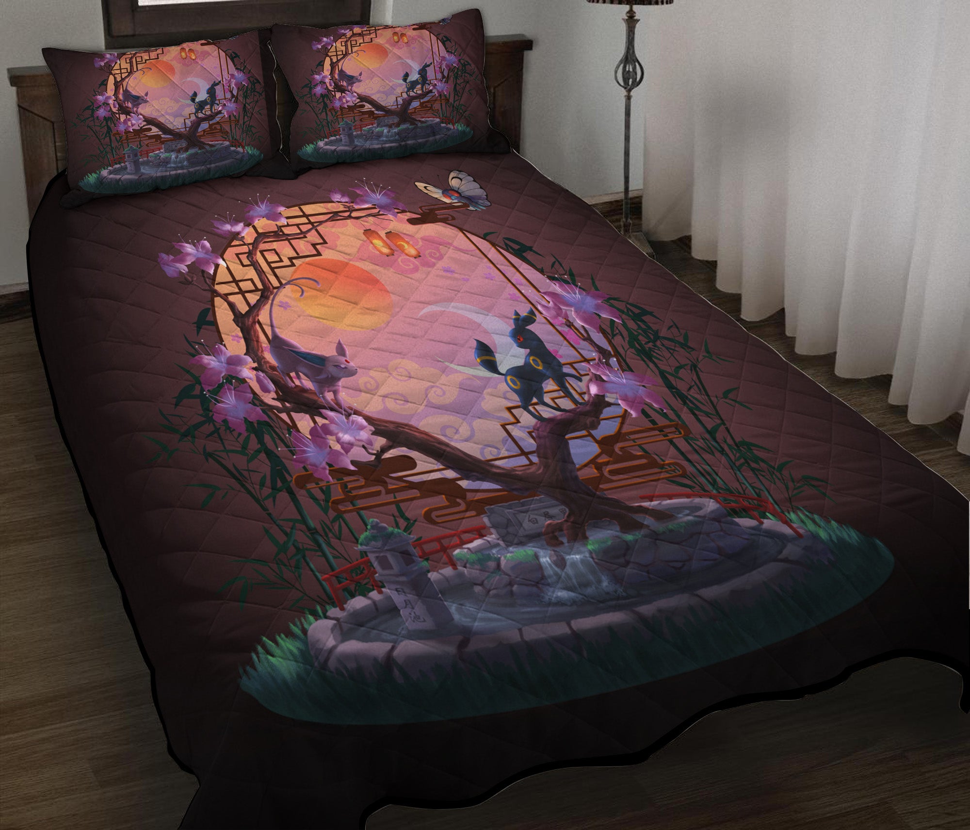 Umbreon Espeon Pokemon Quilt Bed Sets Nearkii