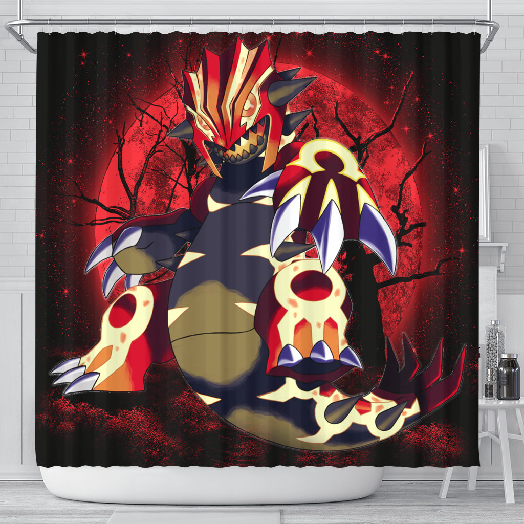 Pokemon Mega Proudon Moonlight Shower Curtain Nearkii