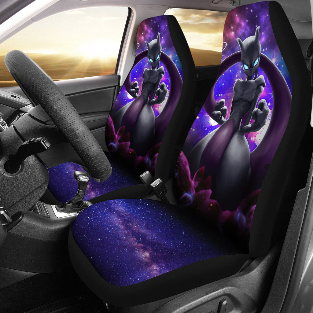 Mewtwo Galaxy Pokemon Legendary Premium Custom Car Seat Covers Decor Protectors