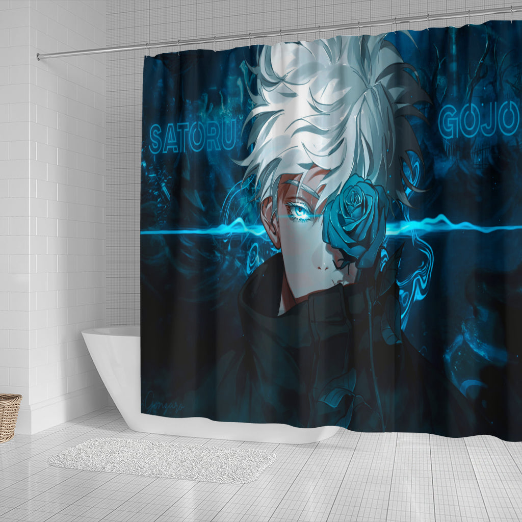 Satoru Gojo Jujutsu Kaisen Anime Shower Curtain Nearkii