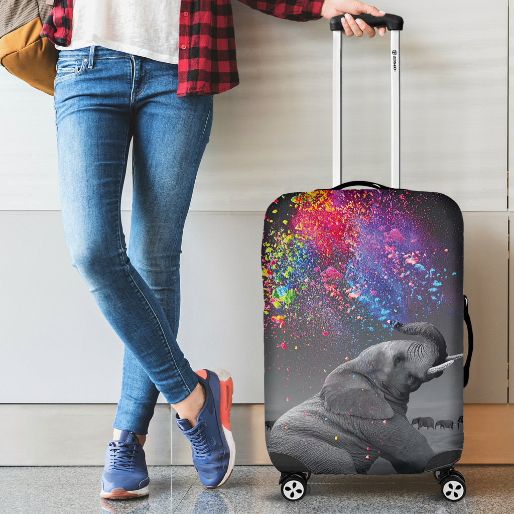Elephant Color Luggage Cover Suitcase Protector Nearkii