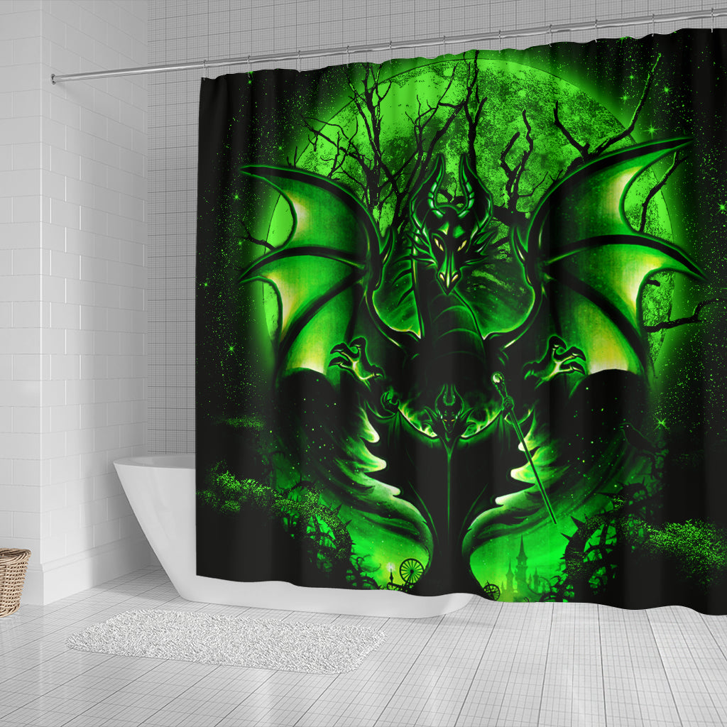 Maleficent Moonlight Shower Curtain Nearkii