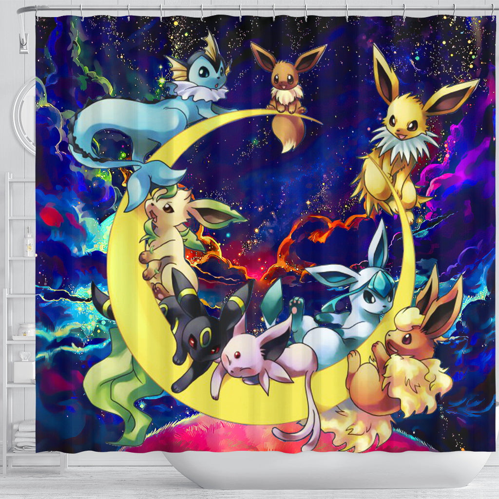 Pokemon Eeveelutions NEON Limited Edition Print - Familytree