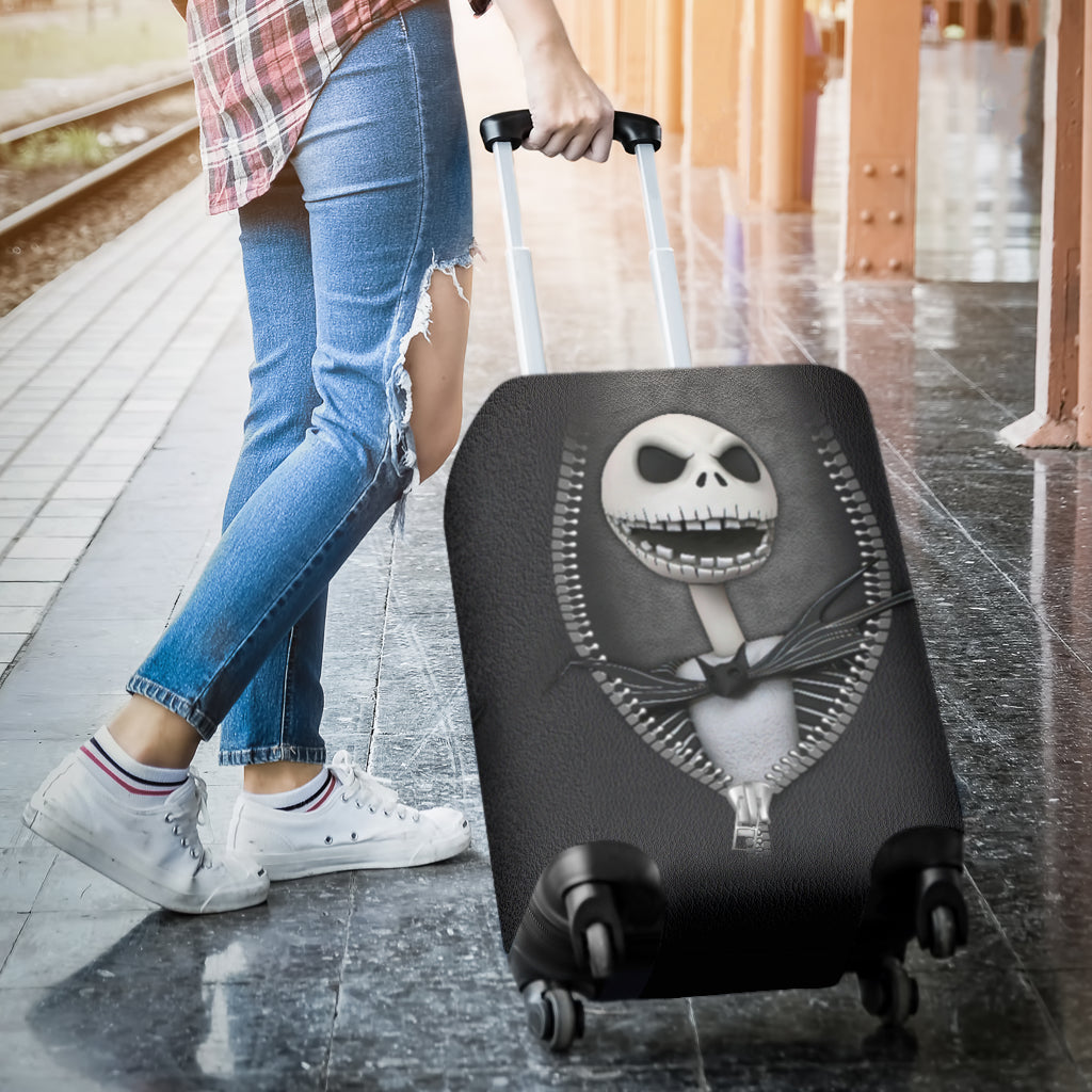 Jack Nightmare Before Christmas Ziper Luggage Cover Suitcase Protector Nearkii