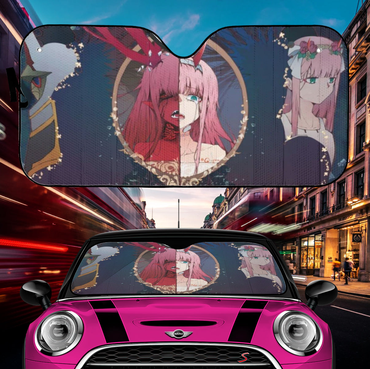 Anime Darling In The Franxx Zero Two Car Auto Sunshades Nearkii