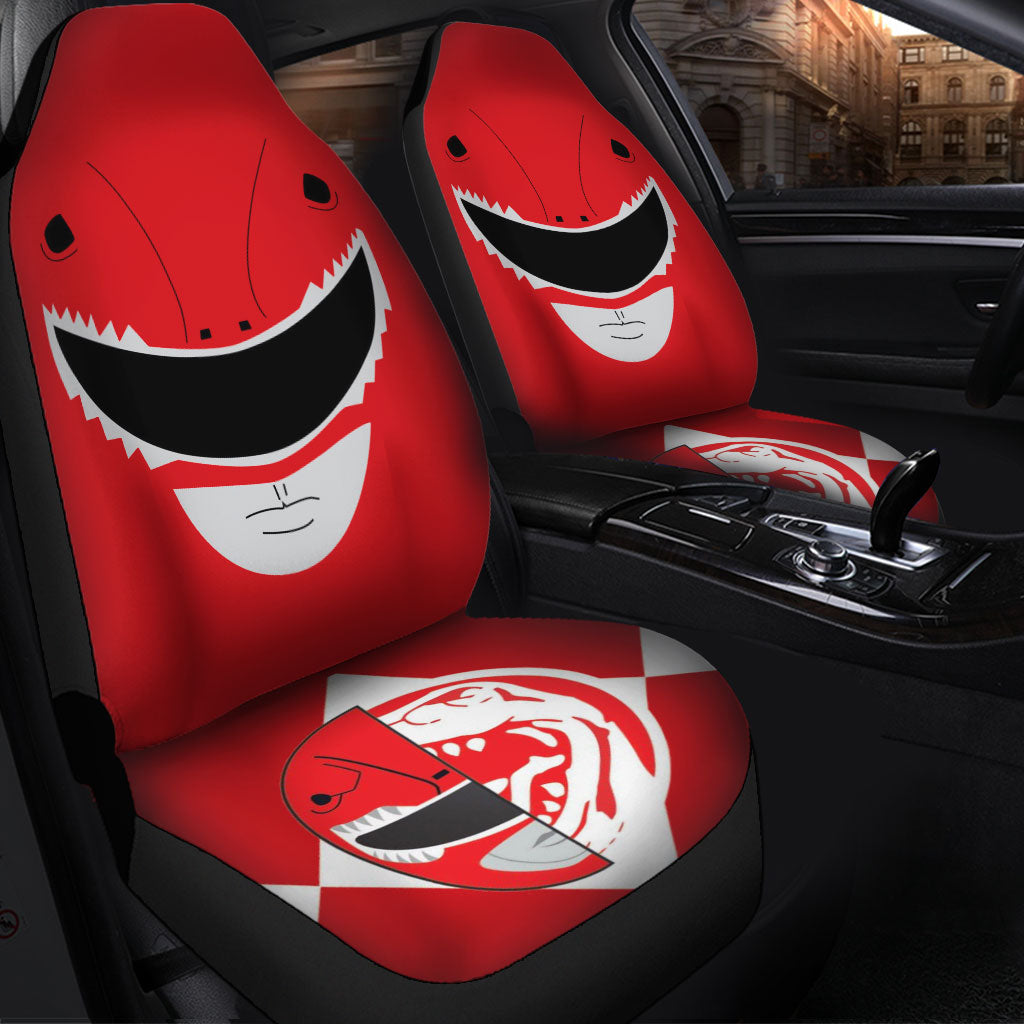 Mighty Morphin Power Rangers Red Premium Custom Car Seat Covers Decor Protectors Nearkii