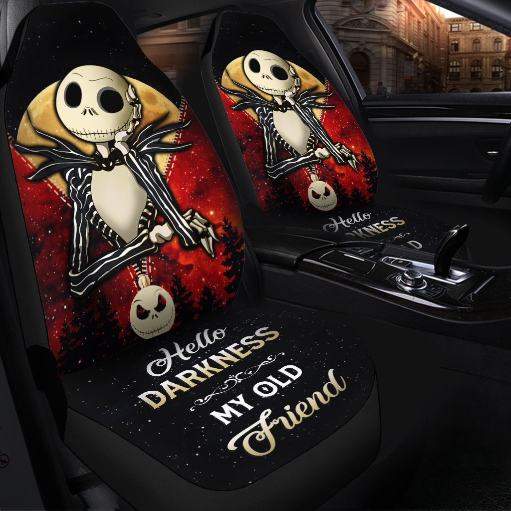 Red Jack Skellington Nightmare Before Christmas Darkness Premium Custom Car Seat Covers Decor Protectors Nearkii