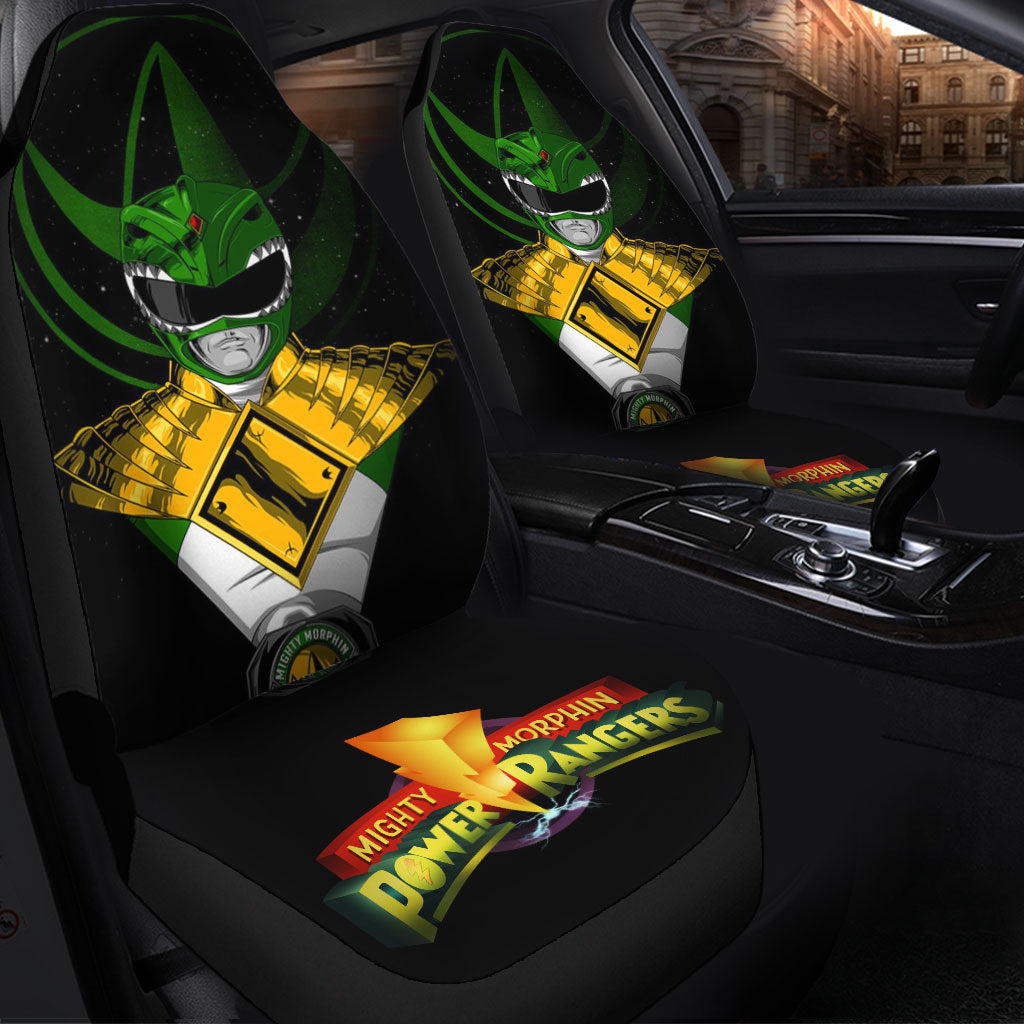 Green New Mighty Morphin Power Rangers Premium Custom Car Seat Covers Decor Protectors Nearkii