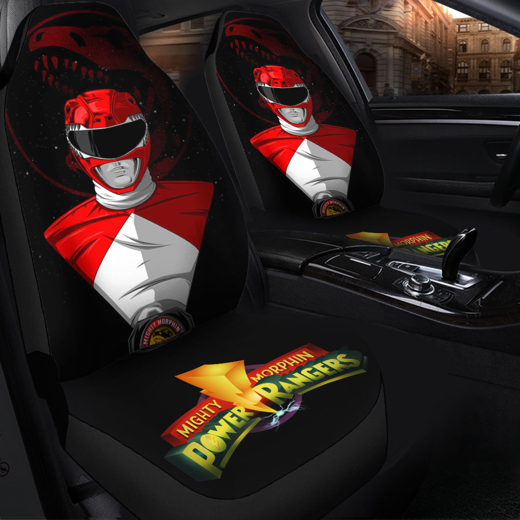 Red New Mighty Morphin Power Rangers Premium Custom Car Seat Covers Decor Protectors Nearkii