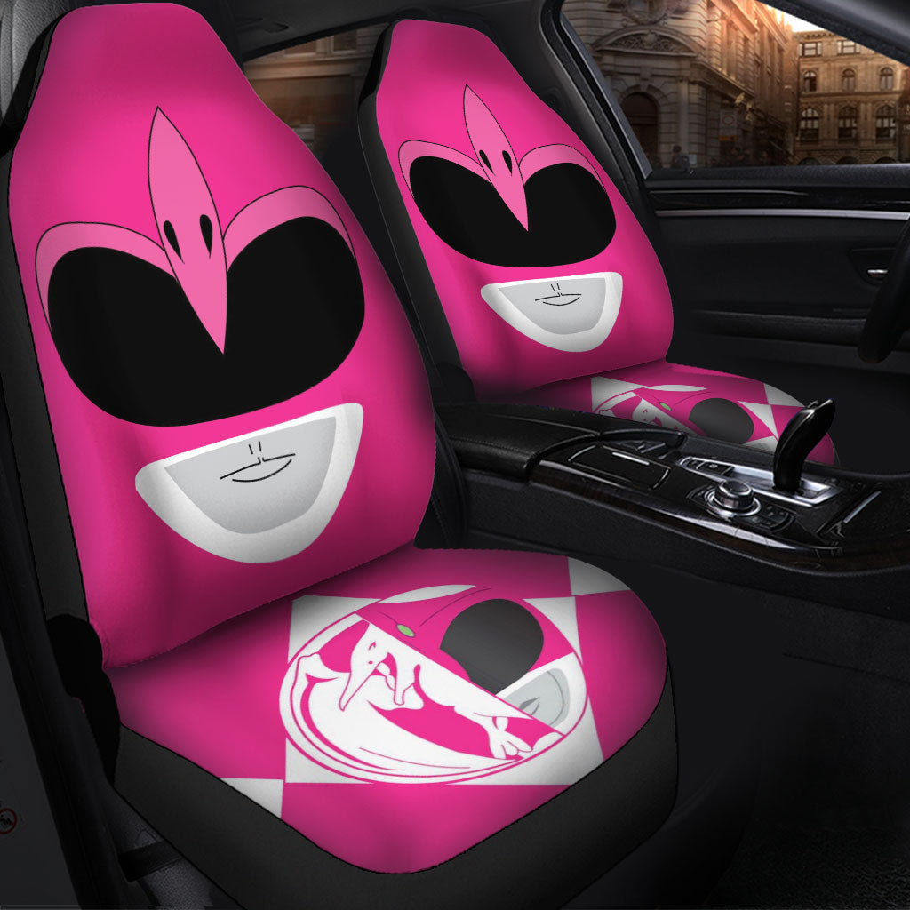 Mighty Morphin Power Rangers Pink Premium Custom Car Seat Covers Decor Protectors Nearkii