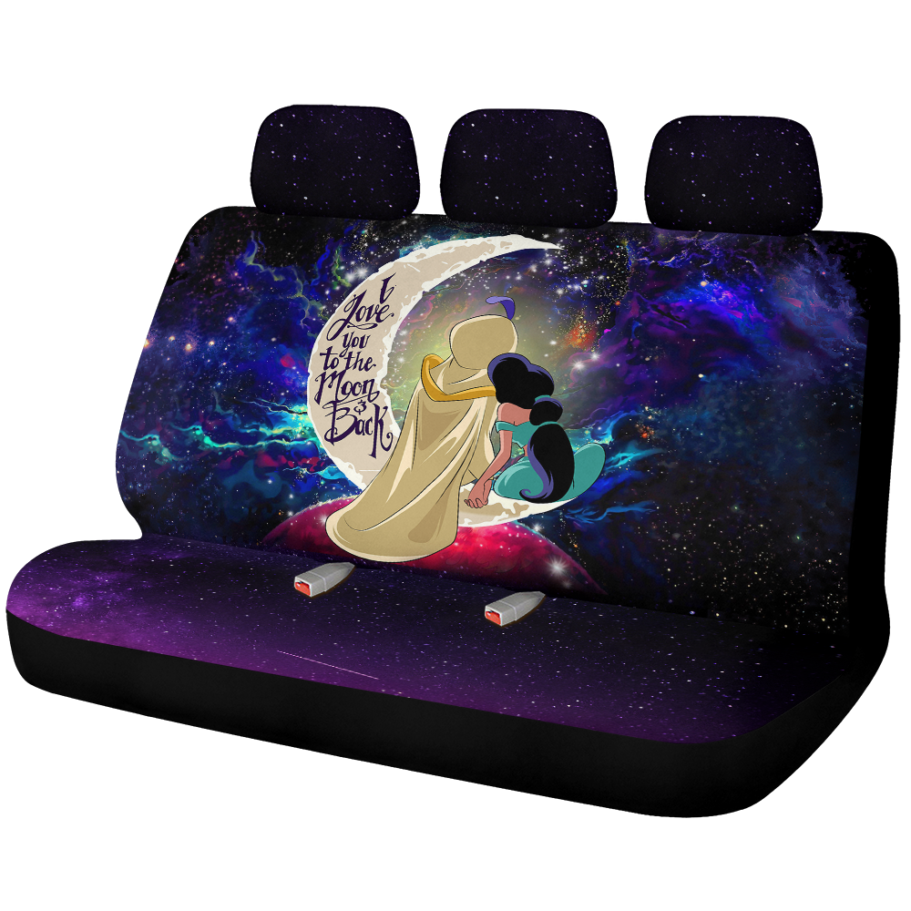 Aladin Couple Love You To The Moon Galaxy Back Premium Custom Car Back Seat Covers Decor Protectors Nearkii
