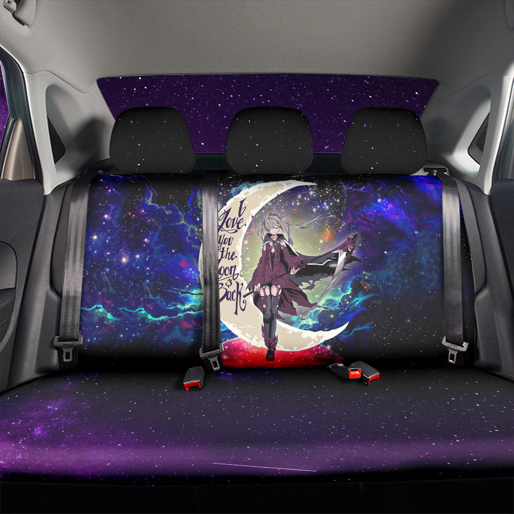 Anime Girl Soul Eate Love You To The Moon Galaxy Back Premium Custom Car Back Seat Covers Decor Protectors Nearkii