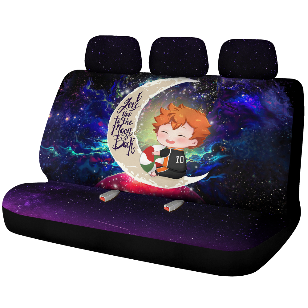 Cute Hinata Haikyuu Love You To The Moon Galaxy Back Premium Custom Car Back Seat Covers Decor Protectors Nearkii