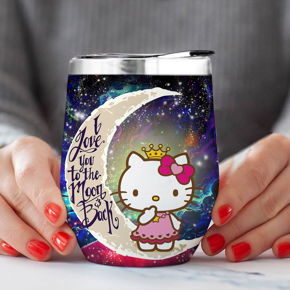 Hello Kitty Love You To Moon And Back Premium Wine Tumbler Nearkii