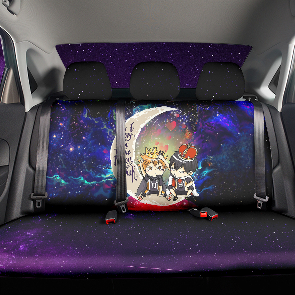 Hinata And Tobio Haikyuu Love You To The Moon Galaxy Back Premium Custom Car Back Seat Covers Decor Protectors Nearkii
