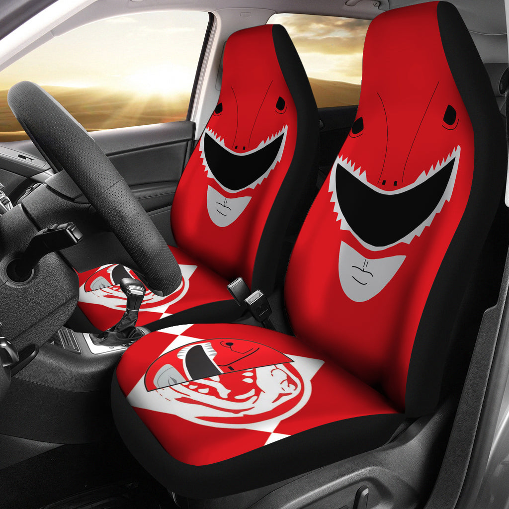 Mighty Morphin Power Rangers Red Premium Custom Car Seat Covers Decor Protectors Nearkii