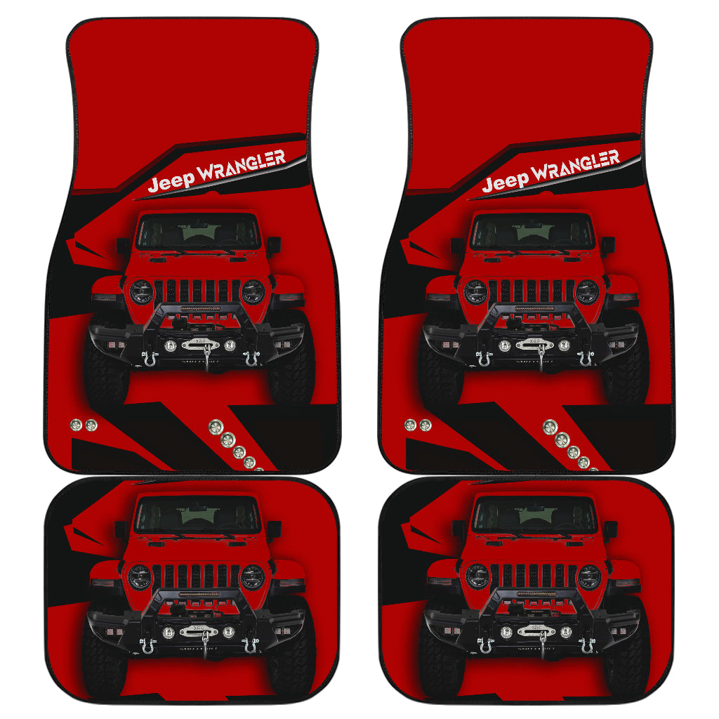 Red Jeep Car Floor Mats Car Accessories Nearkii