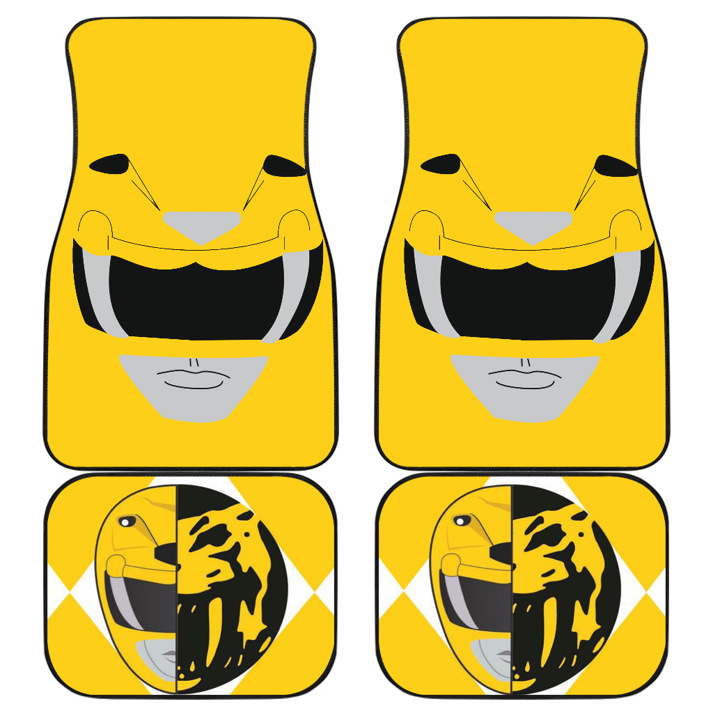Mighty Morphin Power Rangers Yellow Car Floor Mats Car Accessories Nearkii