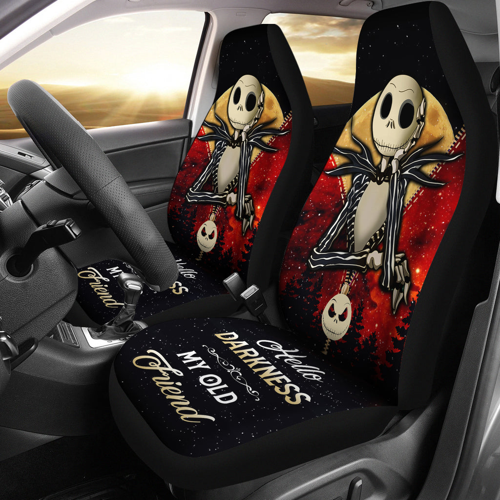 Red Jack Skellington Nightmare Before Christmas Darkness Premium Custom Car Seat Covers Decor Protectors Nearkii