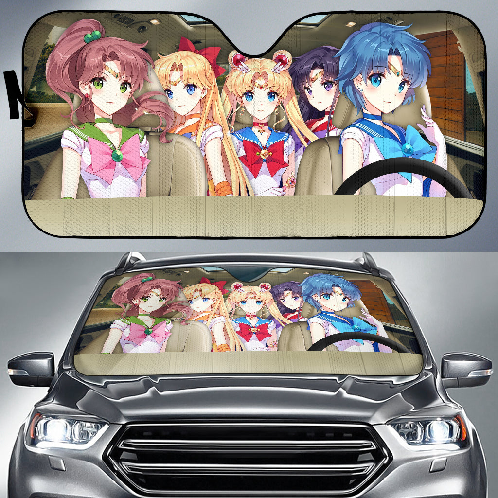 Ami Kino Rei Usagi And Minako Sailor Moon Anime Car Auto Sunshades Nearkii