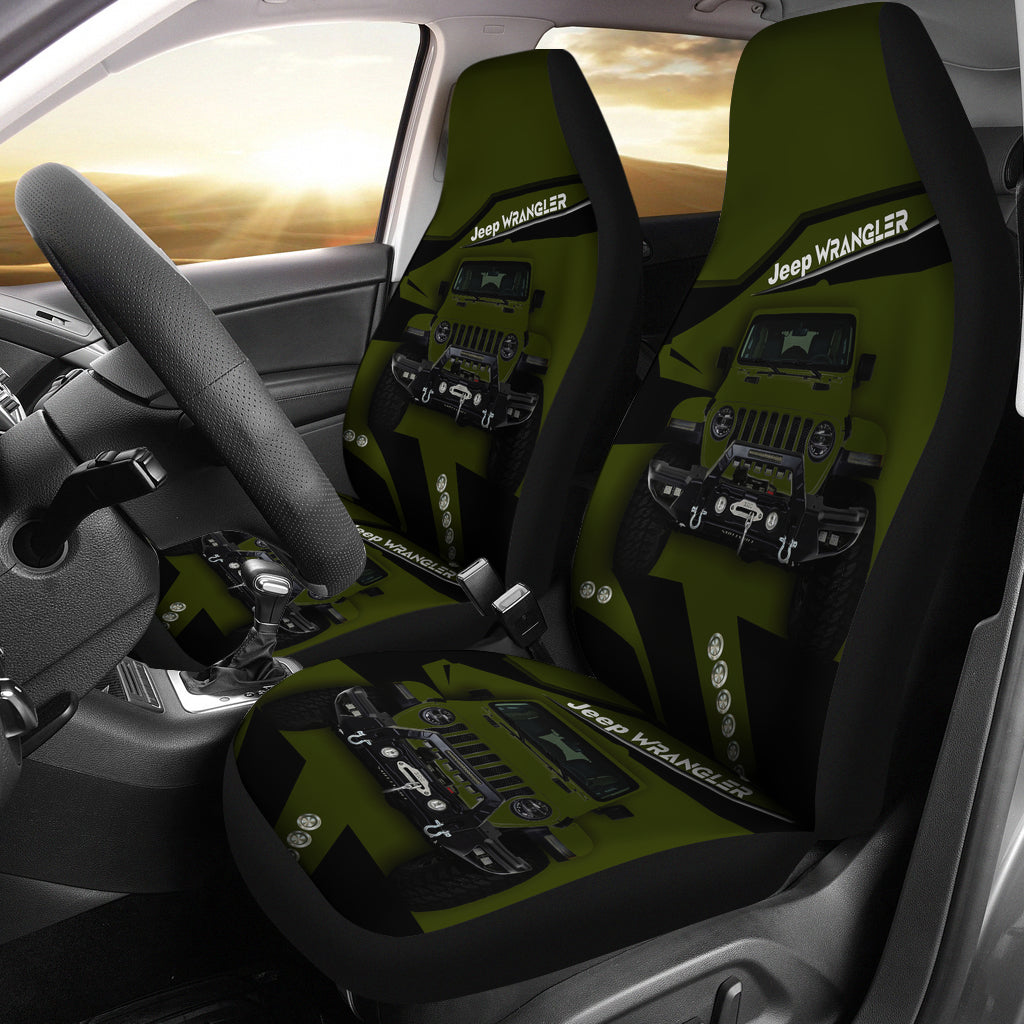 Jeep Green Premium Custom Car Seat Covers Decor Protectors Nearkii