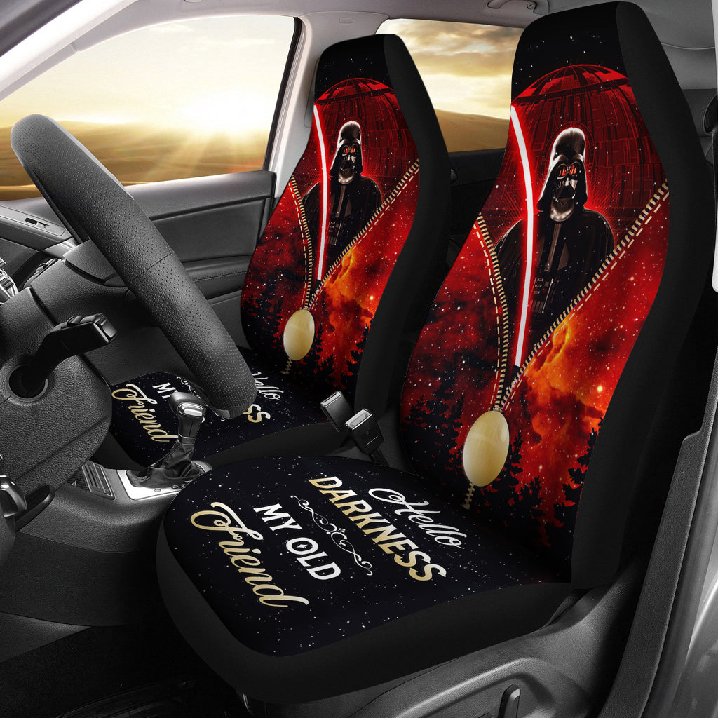 Red Darth Vader Death Star Darkness Premium Custom Car Seat Covers Decor Protectors
