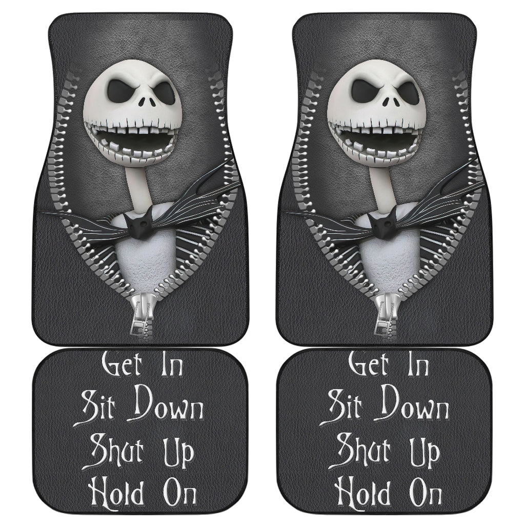 Jack Skellington Horror Get In Sit Down Shut Up And Hold On Car Zipper Car Floor Mats Car Accessories Nearkii