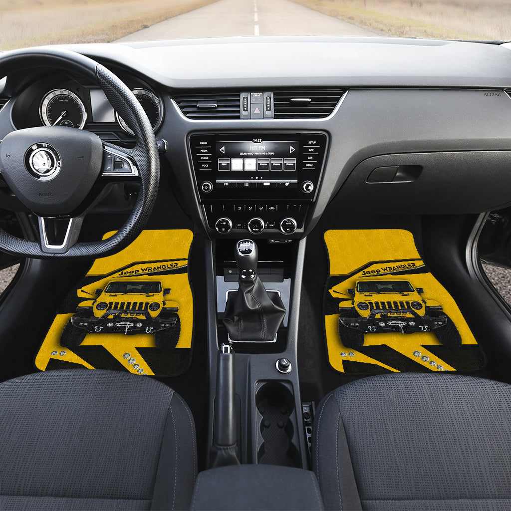 Yellow Jeep Car Floor Mats Car Accessories Nearkii