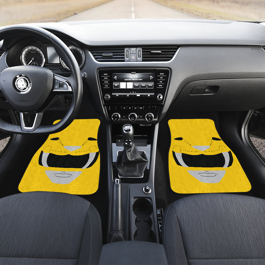 Mighty Morphin Power Rangers Yellow Car Floor Mats Car Accessories Nearkii