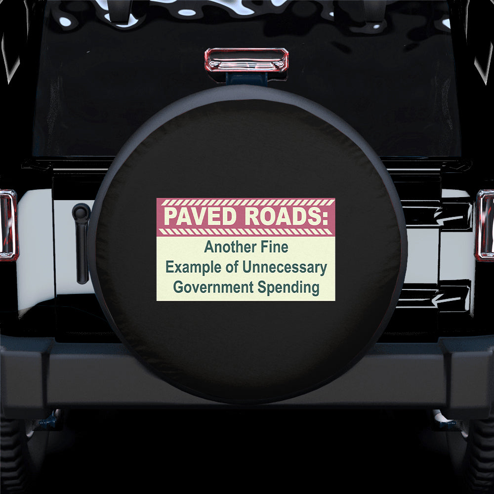Paved Roads Funny Spare Tire Covers Gift For Campers Nearkii