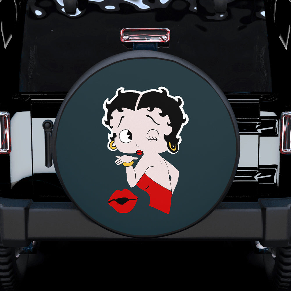 Betty Boop Red Kiss Spare Tire Cover Gift For Campers Nearkii