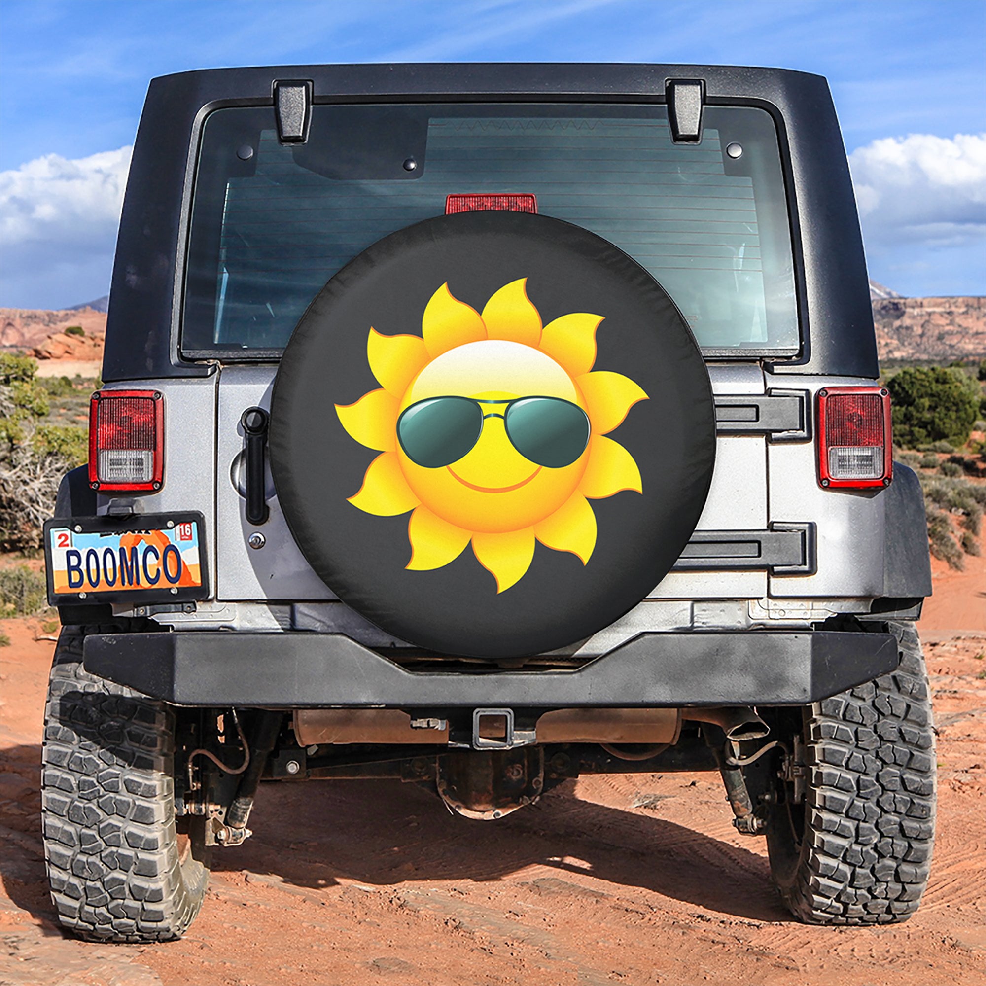 Funny Sun Spare Tire Cover Gift For Campers Nearkii