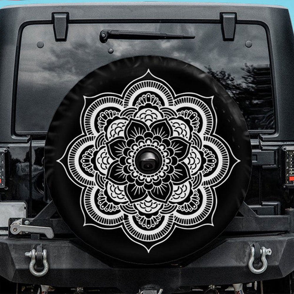 Mandala Flower Style Jeep Car Spare Tire Cover T For Campers Nearkii