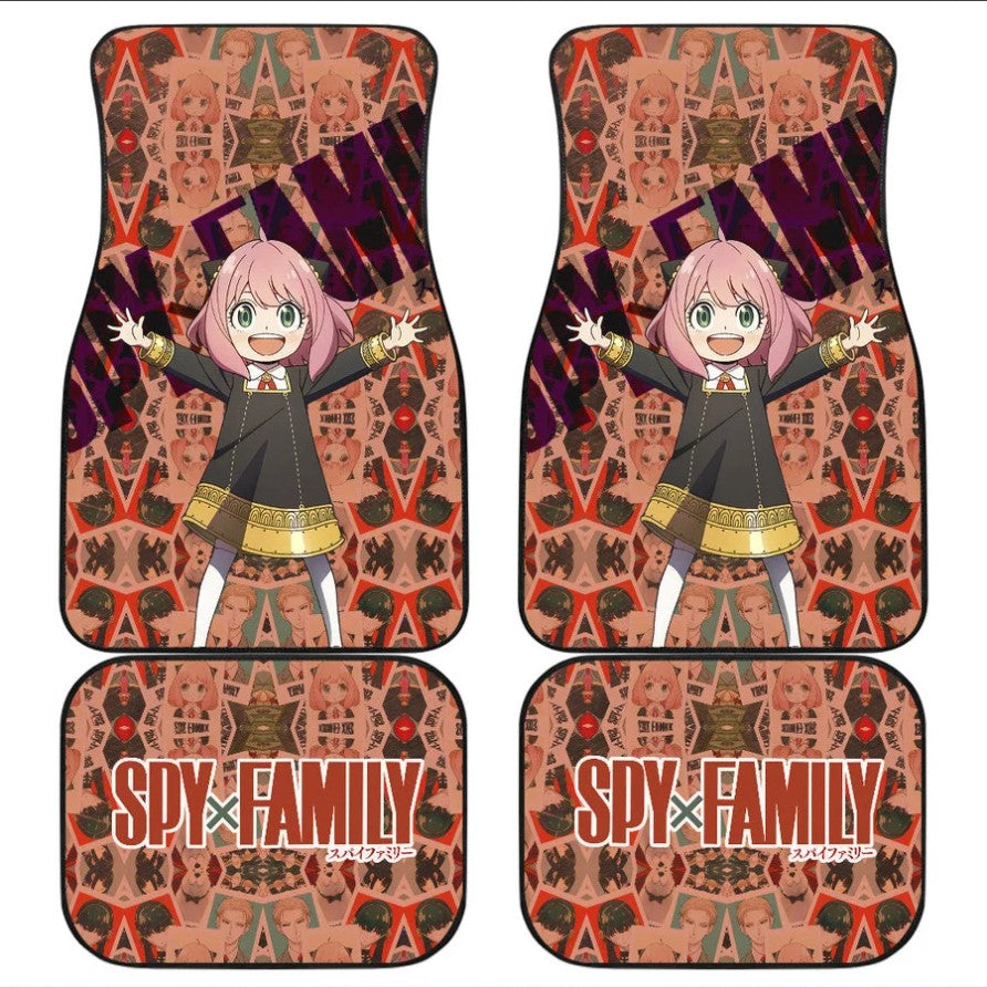 Anya Forger Spy x Family Anime Car Floor Mats Car Accessories Nearkii