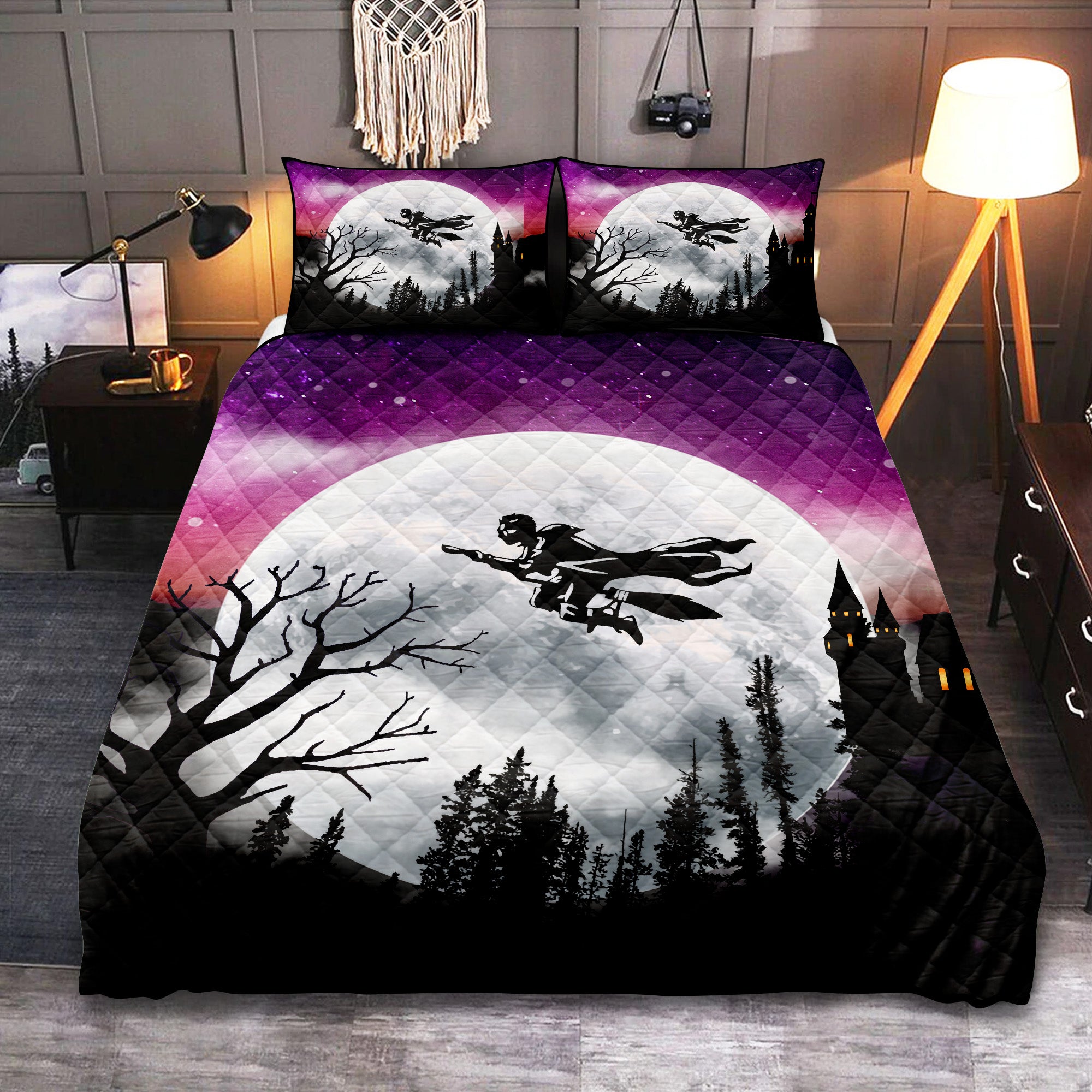 Harry Potter Moon Night Quilt Bed Sets Nearkii