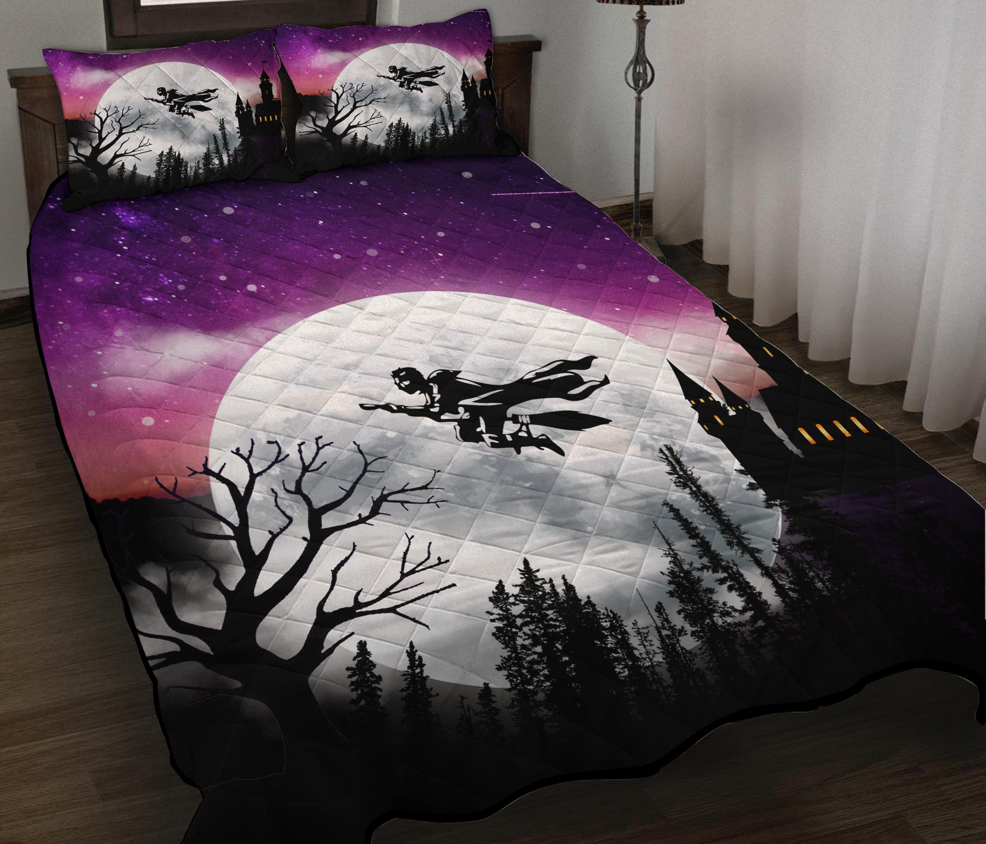 Harry Potter Moon Night Quilt Bed Sets Nearkii