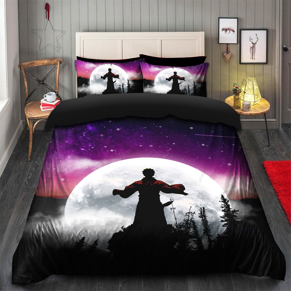 Jujutsu Kaisen Sukuna Anime Moon Night Galaxy Bedding Set Duvet Cover And 2 Pillowcases Nearkii