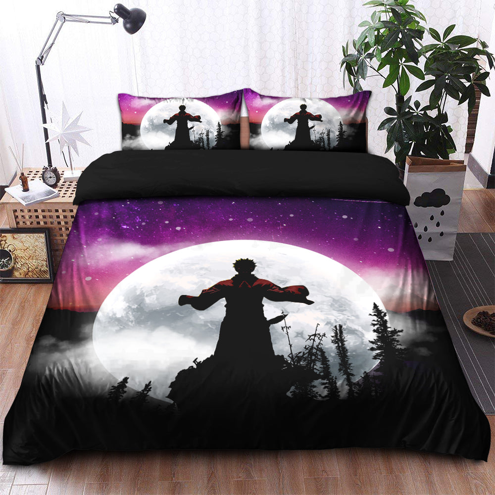 Jujutsu Kaisen Sukuna Anime Moon Night Galaxy Bedding Set Duvet Cover And 2 Pillowcases Nearkii