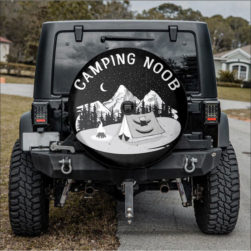 Camping Noob Holiday Car Spare Tire Cover Gift For Campers Nearkii