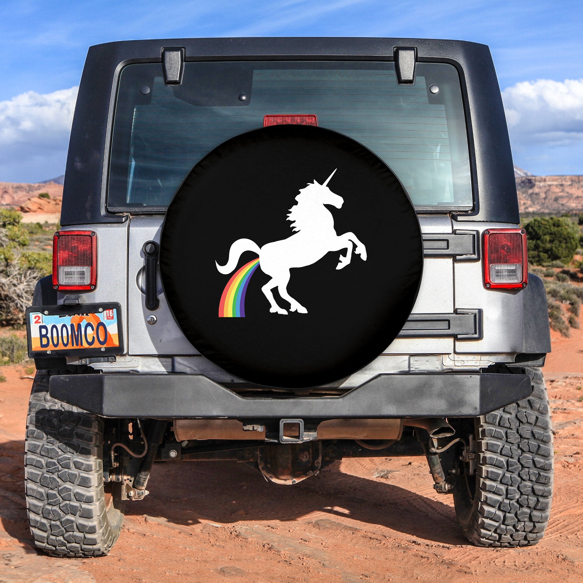 Unicorn Horse Funny Spare Tire Covers Gift For Campers Nearkii