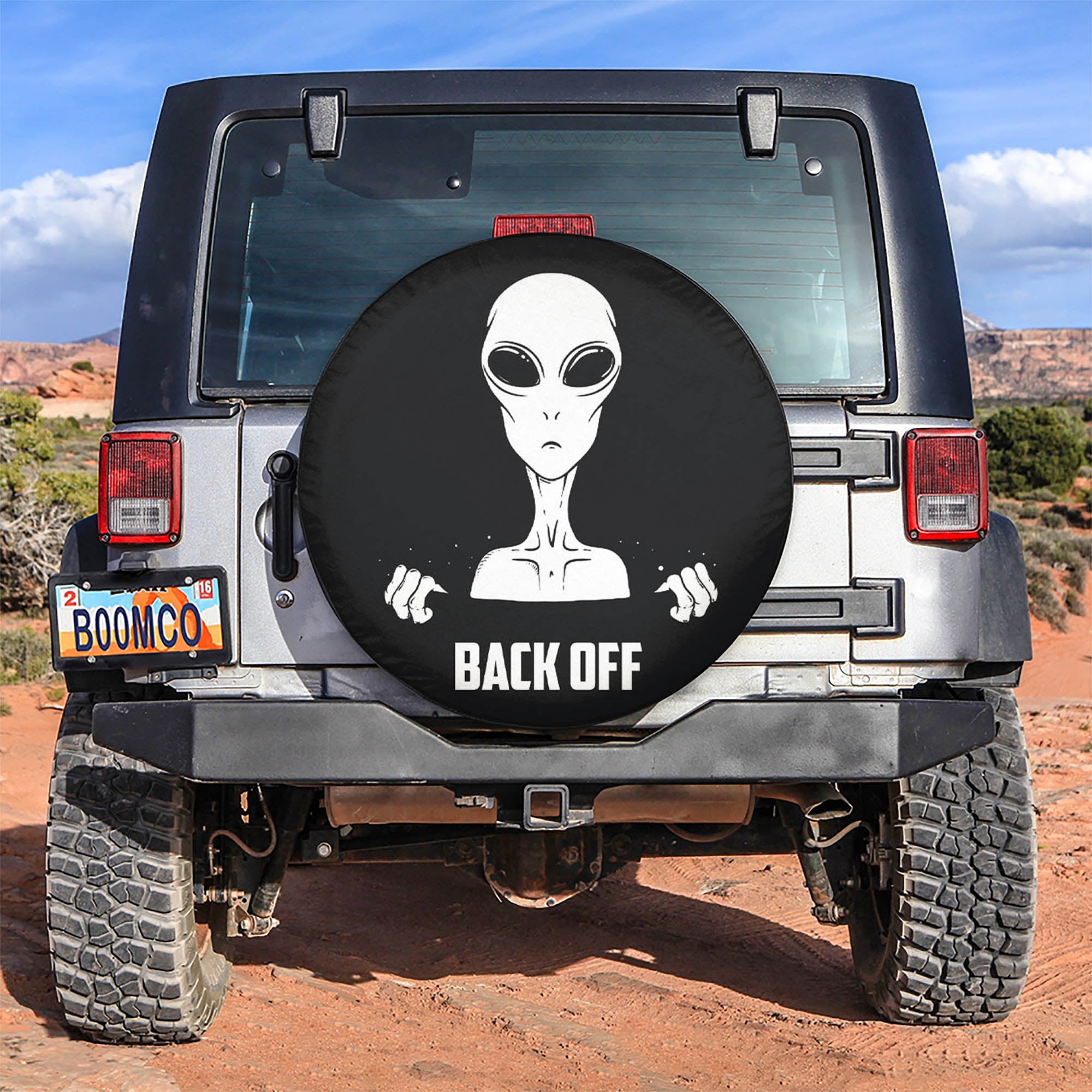 Alien Back Off Car Spare Tire Gift For Campers Nearkii