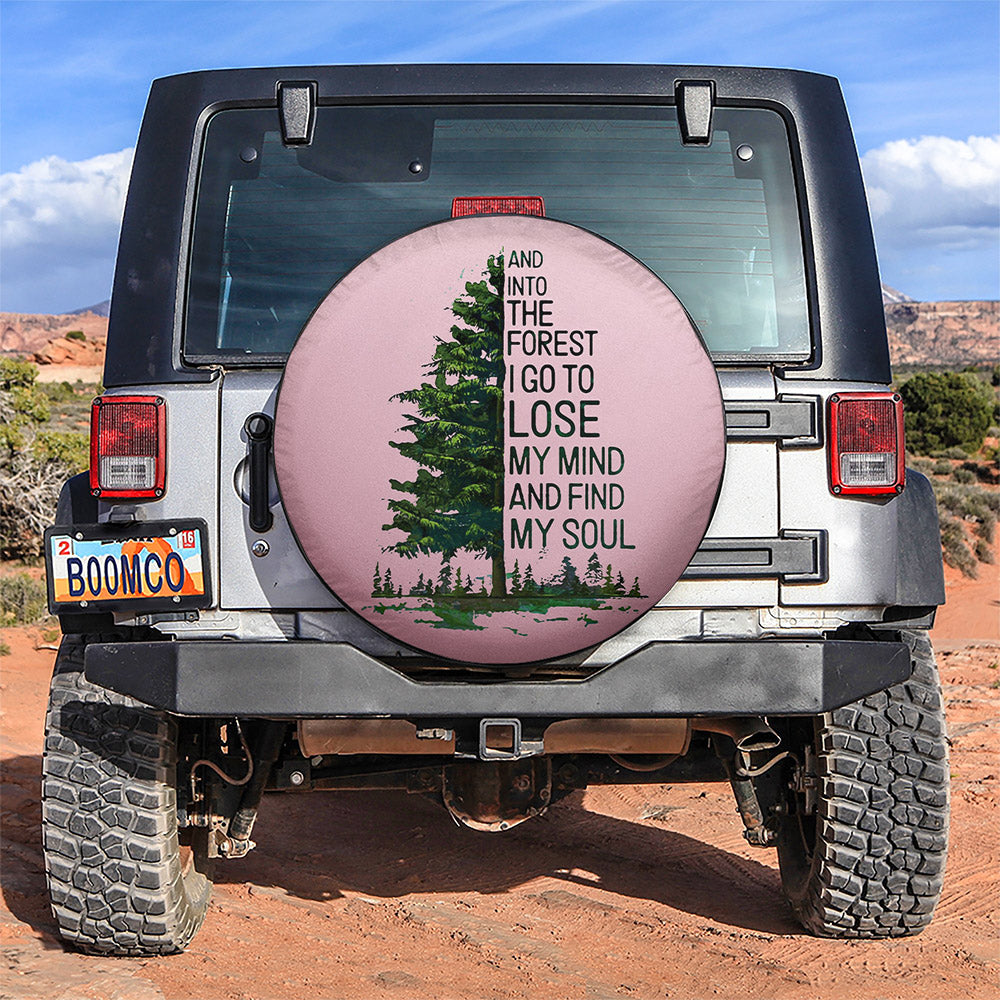 And Into The Forest I Go Car Spare Tire Cover Gift For Campers Nearkii
