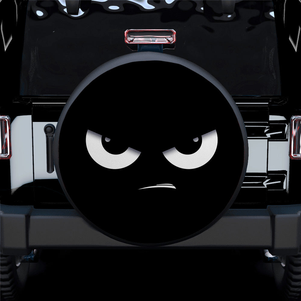 Black Angry Eyes Car Spare Tire Covers Gift For Campers Nearkii