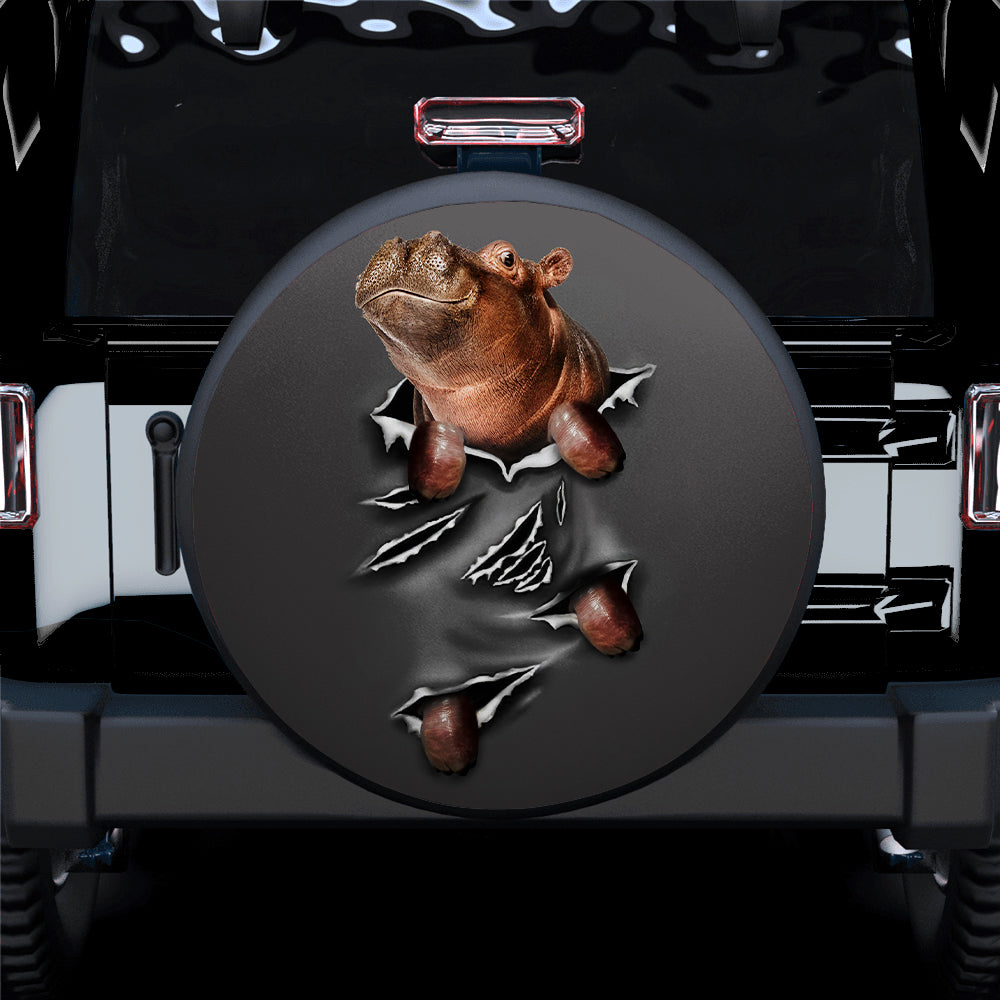 Baby Hippo Car Spare Tire Covers Gift For Campers Nearkii